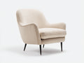 Fauteuil - Tissu bouclé - 86 x 88 x 91 cm - Écru - Style moderne organique