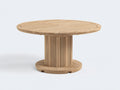 Table de jardin - Bois - 132x132x75 cm - Bois naturel clair - Style contemporain