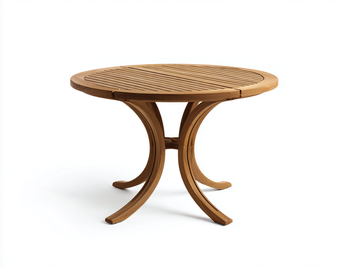 Table de jardin - Bois - 112x112x74 cm - Bois naturel - Style élégant