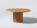 Table de jardin - Bois - 120x120x74 cm - Bois doré - Style contemporain