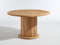 Table de jardin - Bois - 124x124x76 cm - Bois miel clair - Style moderne