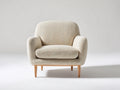 Fauteuil - Tissu texturé - 85 x 89 x 87 cm - Beige sable - Style scandinave contemporain